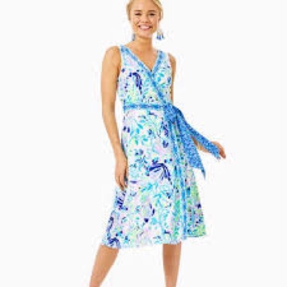 Shaylee stretch midi dress- Lilly Pulitzer - Picture 4 of 4